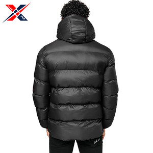Wholesale Custom Printed Hooded Puffer <b>Jacket</b> for Men with Customized Logo <b>Waterproof</b> Vintage Winter Design and Pockets - Product Image 6