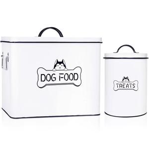 Vintage rustic Galvanized Metal Storage <b>Canisters</b> <b>Set</b> <b>of</b> 2 Rustic Farmhouse Kitchen Food Containers with Lids Pantry Organizer - Product Image 6