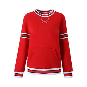 Sweat-shirt décontracté personnalisé à col rond pour l'hiver, broderie 3D, respirant, séchage rapide, tissu doux en polyester/coton, anti-rétrécissement - Product Image 1