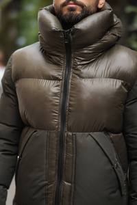 Abrigo de Invierno con Capucha para Hombre de Alta Calidad, Impermeable, con Ribete de Piel, Cierre de Cremallera, Satinado, Grueso, Cálido, Informal, para Clima Frío - Product Image 6