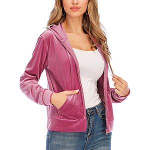 Women's Plus Size Casual Pullover <b>Velour</b> Hooded Sweater for Autumn Winter Street-Wear Drawstring Velvety <b>Hoodie</b> Breathable - Product Image 2