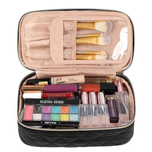 Mochila cosmética de nailon para maquillaje diario para niñas con cierre de cremallera - Product Image 2