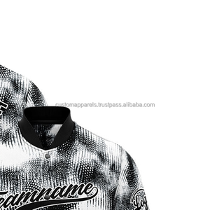 Chaqueta Varsity personalizada con logotipo bordado en la parte delantera de lana y cuero, reconocimiento de identidad del equipo - Product Image 4