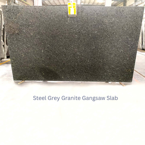 Granite gris acier moderne poli de haute qualité, grande dalle, Inde ORRIS LIVING, écologique, pour salle à manger/villa, pierre naturelle - Product Image 2