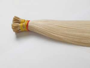 Precio al por mayor Virgen rubia Color nuevo diseño I-Tip Extensiones de cabello Cabello humano Natural Liso - Product Image 2