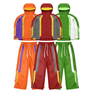 Custom Nylon Sweat Suit <b>Zip</b> <b>up</b> <b>Jacket</b> Pants Set Casual Lightweight Windcheater Nylon Mens Windbreaker <b>Jacket</b> Tracksuit for Men - Product Image 1