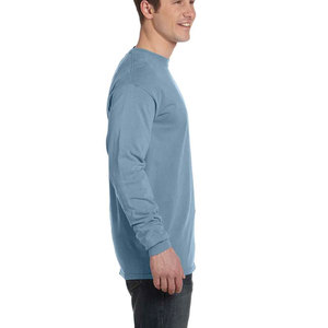 Nouvelle vente bleu clair hommes couleurs personnalisées blanc uni à personnaliser ou artisanat hiver tissu 2023 sweat pour hommes - Product Image 3