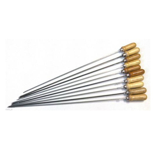 Longues brochettes de barbecue réutilisables à prix d'usine avec manche en bois Accessoires d'aiguille à rôtir pour griller - Product Image 5
