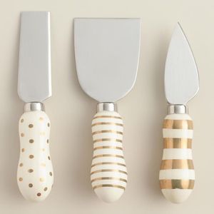 เครื่องมือสำหรับพิซซ่าเนย4ชิ้นอุปกรณ์รับประทานอาหารไม่เหมือนใครทำจากสแตนเลสแม่ของไข่มุกที่จับชีสเสิร์ฟชีสสำหรับพิซซ่าเนย - Product Image 4