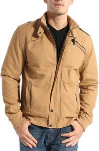 Nouveautés Vestes pour hommes en coton décontractées d'hiver en toile avec fermeture éclair intégrale de qualité supérieure 100% coton Vestes pour hommes - Product Image 4