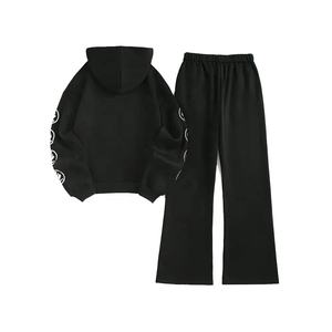 Nouvelle collection hiver : Survêtement réversible streetwear tendance pour adolescents, imprimé numérique, uni, décontracté, à capuche, style vintage Y2K personnalisé - Product Image 4