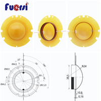 38.5mm Diameter dalam kumparan suara Resin fenolik diafragma portabel sirene siaran klakson komponen Unit