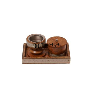 Tradebyd-Quemador decorativo de madera hecho a mano para aromaterapia diaria y uso en eventos especiales en hogares elegantes - Product Image 3
