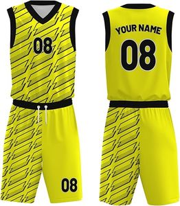 Ensembles d'uniformes de basket-ball légers et respirants, grande taille, couleur personnalisée, haute qualité, 100% polyester pour hommes adultes - Product Image 1