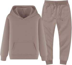 Ensemble de survêtement pour femme confortable et chic, long, en deux pièces, pour le yoga, le jogging, tissu en polaire respirant - Product Image 6