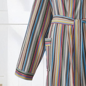 Albornoz Turco Multicolor a Rayas con Capucha, 100% Algodón - Product Image 3