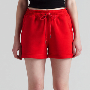 Pantalones Cortos Deportivos de Felpa para Mujer, 400 GSM, para Correr, Invierno, con Cordón Ajustable en la Cintura - Product Image 4