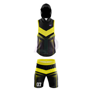 Premium Quality 7v7 <b>Compression</b> Uniform Set with Hoodie 100% Polyester Lightweight & Breathable for Active Fitness and Sports - Product Image 2