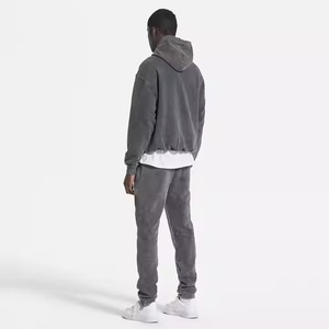 Ensemble sweat-shirt à capuche et sweat-shirt sur mesure pour hommes Automne/Hiver Survêtement doublé en polaire épaisse avec imprimé chaud et confortable - Product Image 3