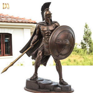 Statue d'héroïque en bronze personnalisée, puissante sculpture de guerrier nu grandeur nature pour affichage en extérieur - Product Image 4