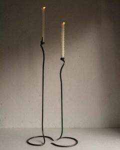 Handmade Premium Quality Durable Eco-Friendly Metal Decorative <b>Candelabra</b> Candle Stand <b>Black</b> Matte Creative Church Candle Holder - Product Image 1