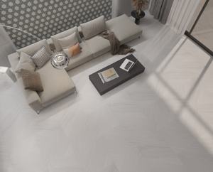 1er Choix Traditionnel 60x60cm Carrelage de sol antidérapant Fabriqué au Vietnam Marbre Gris Porcelaine Firebrick Accents Revêtement de pierre classique - Product Image 2