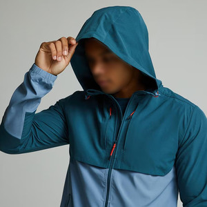 Chaqueta Cortavientos Ligera y Transpirable Personalizada para Hombre, Chaqueta de Poliéster con Capucha Ajustable para Deportes al Aire Libre - Product Image 3