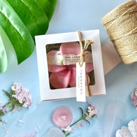 2024 Nouvel An Cadeau Valentine Coffret Cadeau Huile De Noix De Coco Fleur Savon 100g Plumeria Fleur Parfum Produit de Thaïlande
