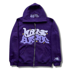 Sudadera con Capucha Extra Grande de Invierno de Alta Calidad, Bordada, Estilo Hip Hop, con Estampado de Letras en Espuma 3D Personalizada para Hombre - Product Image 2