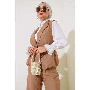 ชุด2ชิ้นลาเต้เสื้อกล้ามเอวยางยืด - Product Image 1