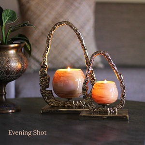 Bougeoir Votives en verre Design tendance Support en T en métal de taille personnalisée pour la décoration de mariage Bougeoirs faits à la main - Product Image 4