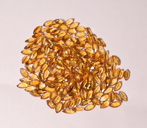 Citrine dorée naturelle, quartz, taille marquise, 3,5*7,5 mm, pierre précieuse en vrac pour la fabrication de bijoux - Product Image 1
