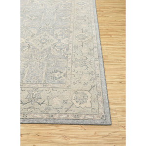 Alfombra de Lana Anudada a Mano Erbe PKWL-5103, Gris y Negra, con Medallón Abstracto y Estilo Bohemio, para Sala de Estar, Pasillo, Rectangular - Product Image 4
