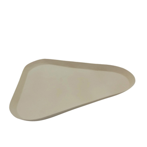 Juego de 2 bandejas redondas decorativas, bandeja grande de hierro, color blanco, aspecto moderno, mayorista de fábrica hecho a mano, bandeja para servir alimentos - Product Image 3