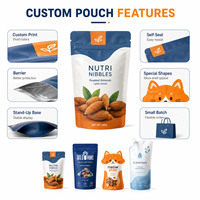 Bolsa de Embalaje con Barrera Autosellable, Impresa Personalizada en Pequeñas Cantidades, Bolsa de Plástico para Alimentos con Forma Especial