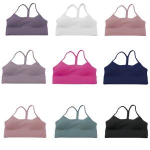 ชุดชั้นในระบายอากาศได้ดีแผ่นรองหน้าอกด้านหลังเป็นรูปตัว V ลึกสำหรับใส่เล่นกีฬาโยคะเล่นยิม - Product Image 2