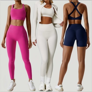 Costumes de <span class=keywords><strong>sport</strong></span> décontractés en nylon et élasthanne avec logo personnalisé pour femmes <span class=keywords><strong>ensemble</strong></span> de <span class=keywords><strong>sport</strong></span> décontracté respirant à séchage rapide grande taille <span class=keywords><strong>ensemble</strong></span> de fitness pour femmes - Product Image 1