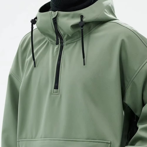 Vestes en duvet pelucheuses à col montant pour hommes de taille plus Blouson d'hiver personnalisé pour hommes Veste de ski d'extérieur imperméable - Product Image 4