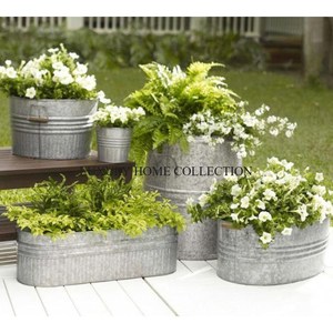 Maceta de Jardín Galvanizada de Estilo Antiguo para Diseños de Jardín Modernos y Tradicionales con Durabilidad Prolongada - Product Image 5