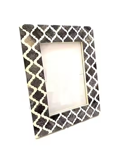 Handmade Bone Inlay Photo Frame Customized Material With Bone I Frame Inlay Photo Frame by Crescent Crafts - Product Image 4