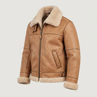 Veste d'hiver en peau de mouton respirante pour homme, faible MOQ, haute performance, résistante