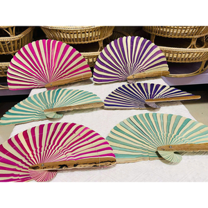 Éventail Khmer fait main en feuilles de coco, éventail décoratif en feuilles de palmier pour mariages, événements, rafraîchissement en extérieur, saison estivale 2026 - Product Image 5