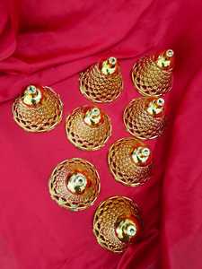 Cloches dorées pour arbre de Noël et décor de fête 4 pouces en plastique Durable Jingle Bells Home Festive Ornaments Event Craft Supplies - Product Image 2