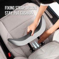 Coussin de siège de bureau ergonomique avec soutien lombaire en mousse à mémoire de forme pour le confort du dos en voiture et en chaise lors de longues périodes assises