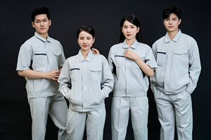 ชุดทำงานแขนยาวสีน้ำเงินเข้มระบายอากาศได้ดีสวมใส่สบายระบายอากาศได้ดีสินค้าจากเวียดนาม - Product Image 4