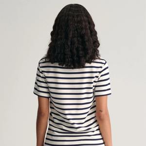 Camiseta de verano informal personalizada para mujer, venta al por mayor, cuello redondo, cómoda, de gran tamaño, de algodón, ropa de calle de alta calidad, camiseta Vintage para mujer - Product Image 4