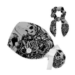 Gorros Quirúrgicos para Mujer, Gorro Médico Tipo Bouffant, Ajustable, Ligero, Transpirable, Lavable, Ropa de Trabajo para Clínica, Diseño de Logotipo Personalizado Profesional - Product Image 1