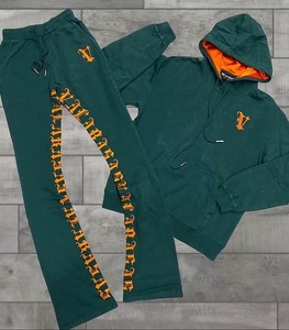 Sudadera Unisex de 100% Algodón con Capucha y Jogger Set Custom Printed Track Sweat Suit con Pantalones de Chándal PARA EL Verano - Product Image 1