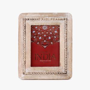 Cadre Photo en bois de résine fait à la main Sculpture élégante motif peinture Technique décoration de la maison cadeau porte-photo pour Thanksgiving - Product Image 1