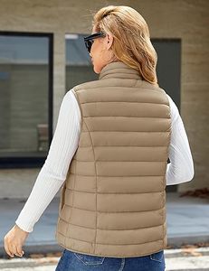 Chaleco Acolchado de Lona Simple, Cálido, Unisex, Ligero, Sin Mangas, Impermeable, Cortavientos, Estilo Urbano, MOQ Bajo, OEM - Product Image 4